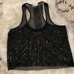 Parker Mesh Beaded Tank